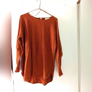 Michael Kors Size L Pumpkin Sweater Top